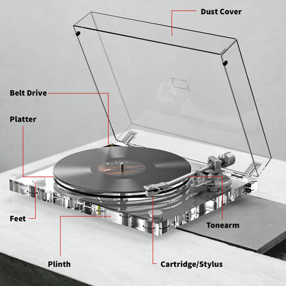 Genesis-V2 Transparent Turntable – Available in Europe