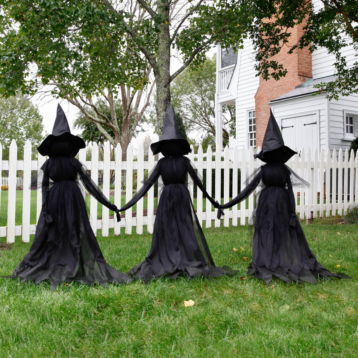 Set of 3 Illuminated Halloween Witches