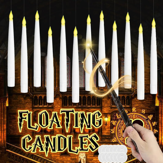 LED Floating Candles with Magic Wand Control