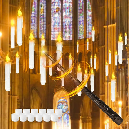 LED Floating Candles with Magic Wand Control