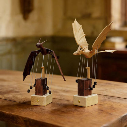 Handcrafted Wooden Dragon Automaton
