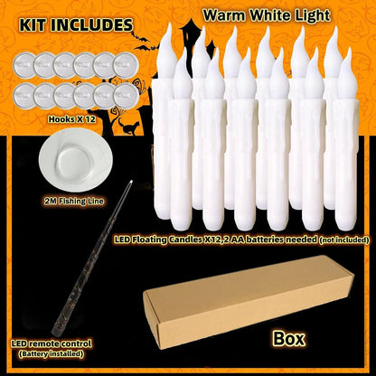 LED Floating Candles with Magic Wand Control