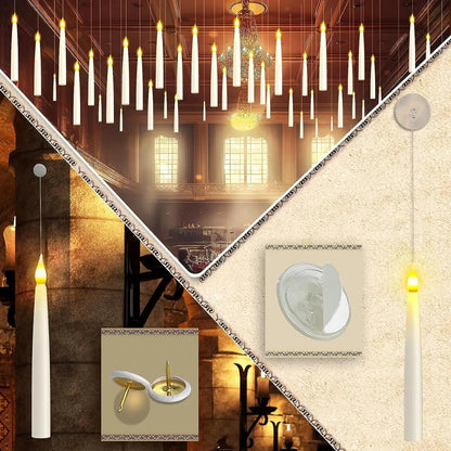 LED Floating Candles with Magic Wand Control