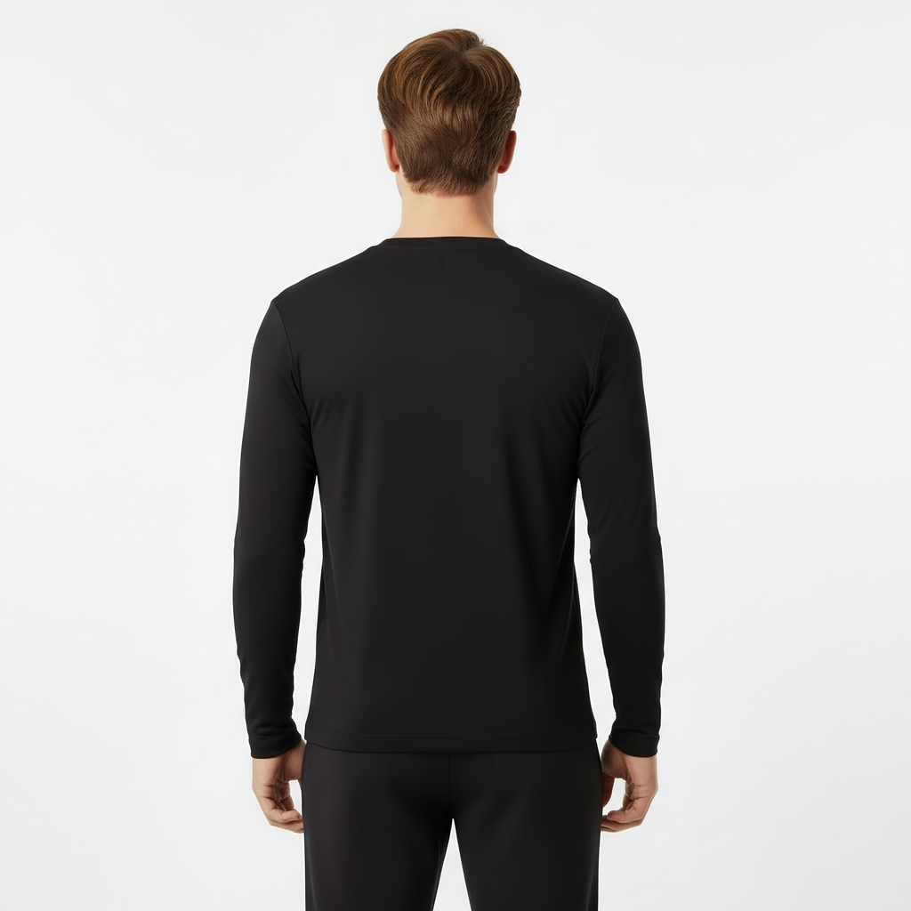 Mason Black Long Sleeve Crew