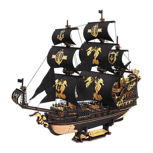 The Seahorse Barque 3D Wooden Puzzle,603  Number of pieces