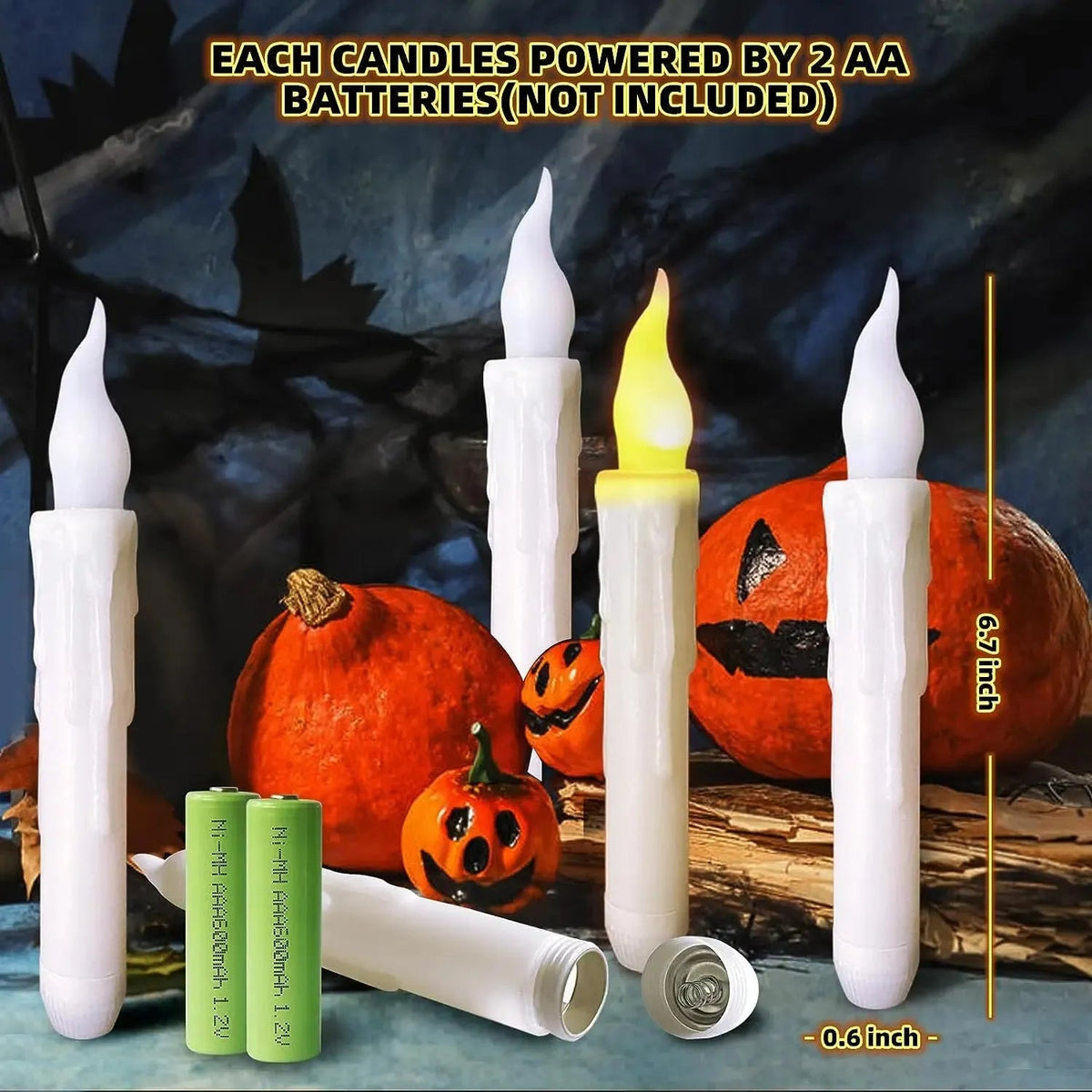 LED Floating Candles with Magic Wand Control