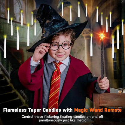LED Floating Candles with Magic Wand Control