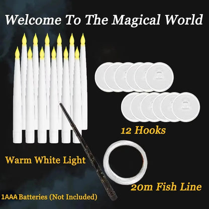 LED Floating Candles with Magic Wand Control