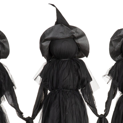 Set of 3 Illuminated Halloween Witches