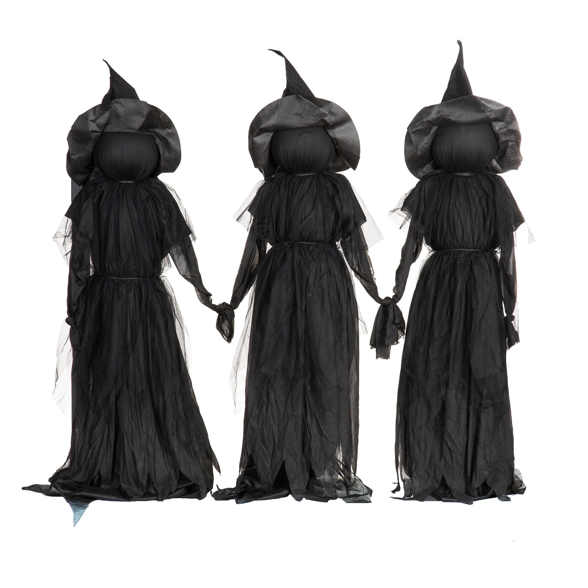 Set of 3 Illuminated Halloween Witches